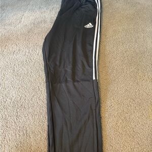 Adidas Men’s Black Joggers with White Stripes